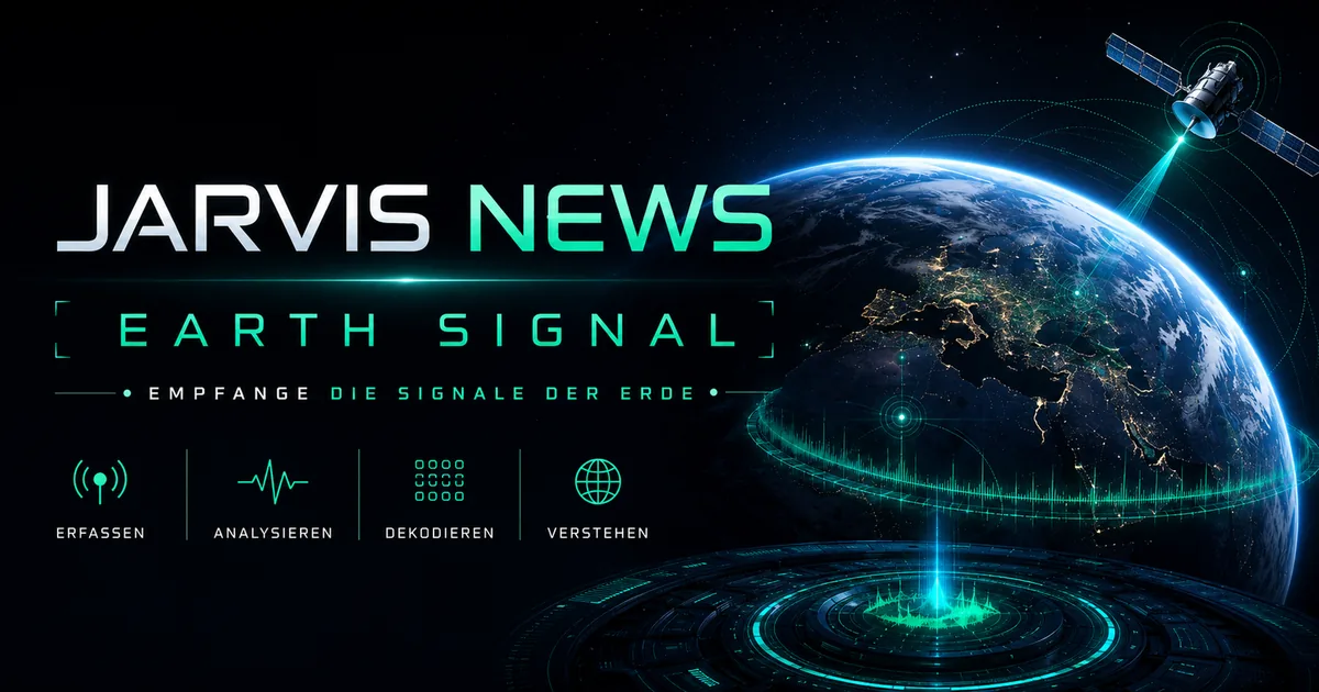 Cover von Earth Signal mit Erde, Satellit und Nachrichtensignalen